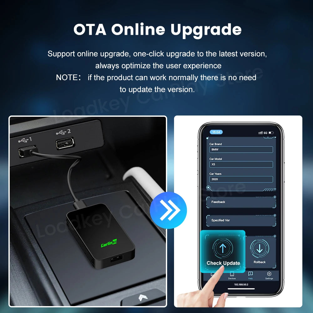 CarlinKit 5.0 Kabellos CarPlay Adapter – SwissGlanzGarage Ansicht 6