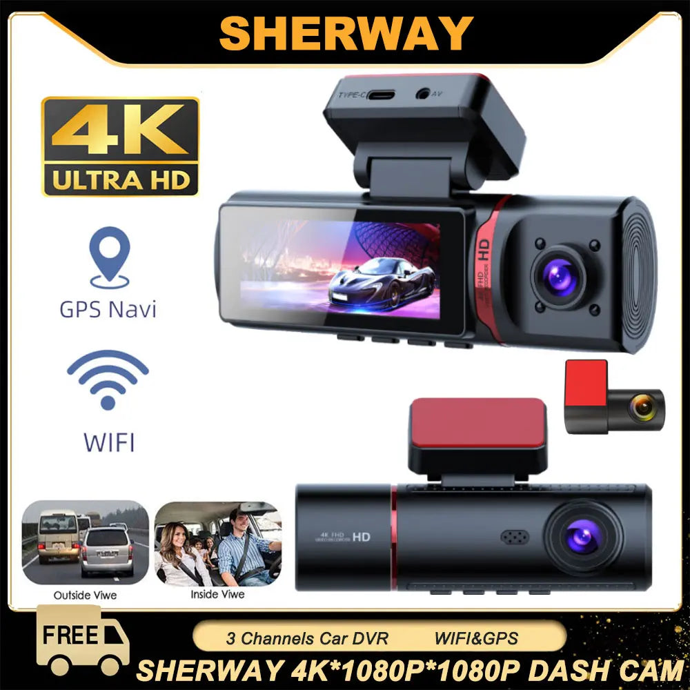 Dashcam-Halterung 3-Kanal 4K UHD – SwissGlanzGarage Ansicht 2