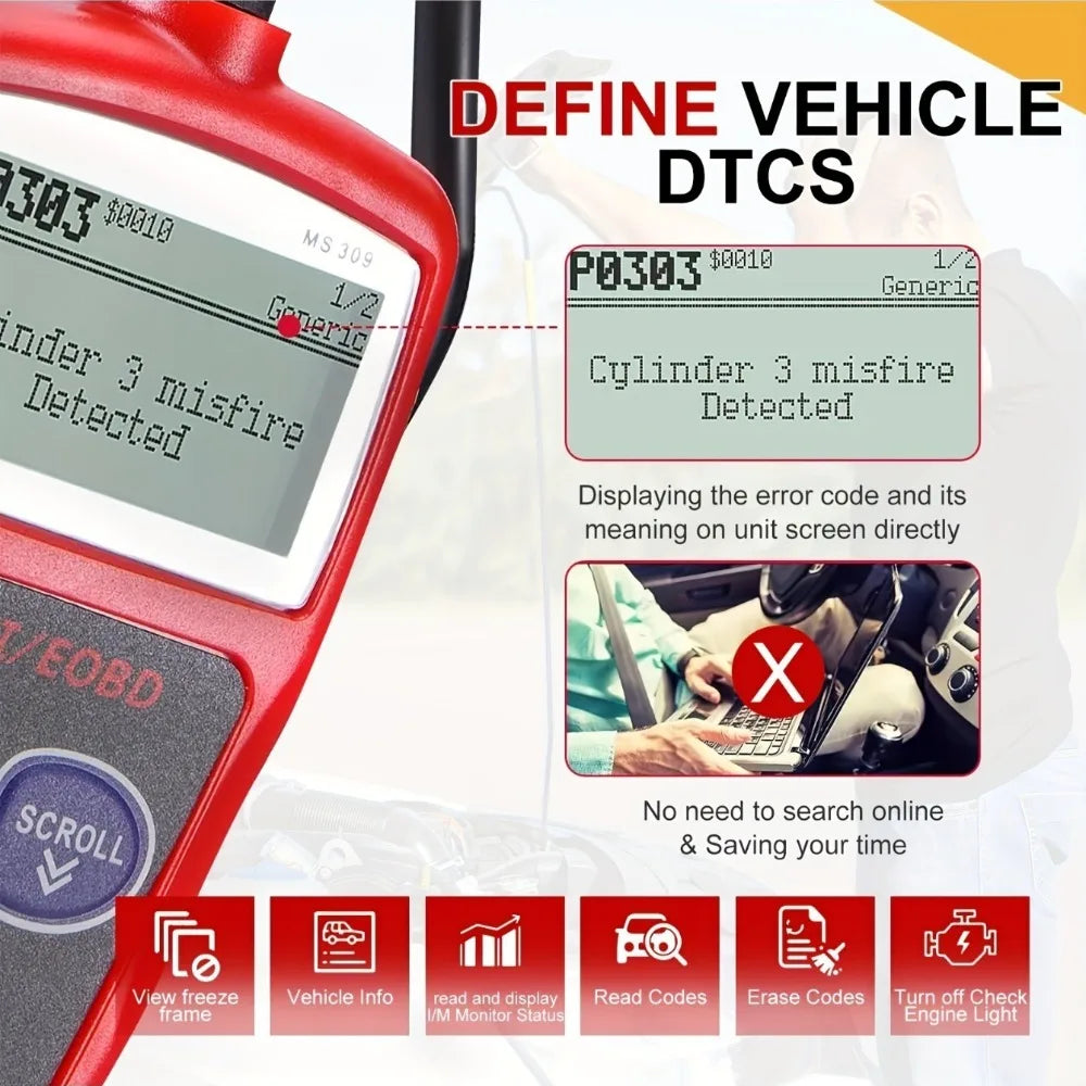 OBD2-Diagnosegerät für Fahrzeugfehlercodes – SwissGlanzGarage Ansicht 6