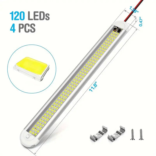 12V 24V LED Innenraum Beleuchtung Leiste 120LED – SwissGlanzGarage Ansicht 2
