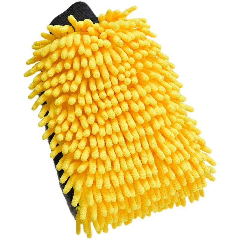Grosser Mikrofaser-Autowaschhandschuh, wasserdichte Chenille-Handschuhe, dicker