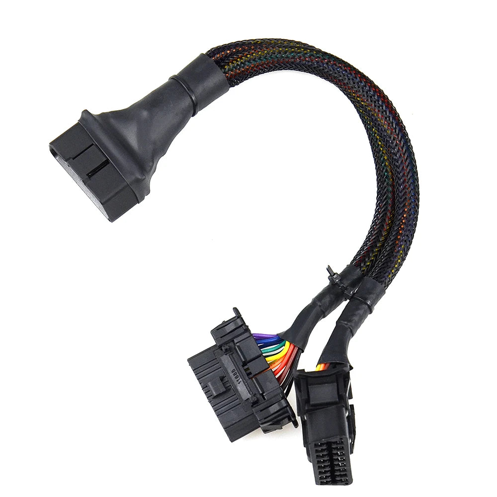 OBD2 Stecker auf Dual-Female Elbow Verlängerungskabel – SwissGlanzGarage Ansicht 3