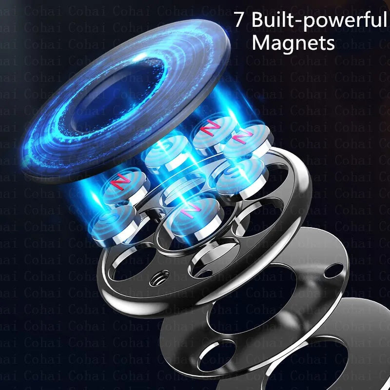Magnetische Auto-Handyhalterung für das Armaturenbrett, Mini-Rundhalterung für iPhone, Samsung, Xiaomi, Metallmagnet,...