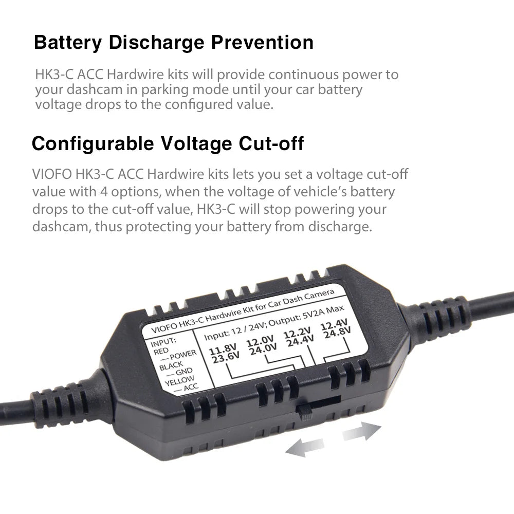 Viofo A139 HK3-C Auto Kamera Hardwire Set – SwissGlanzGarage Ansicht 4