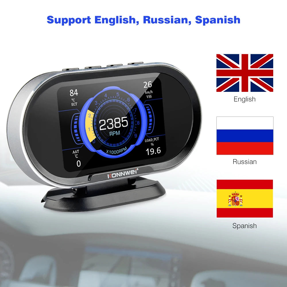 KONNWEI KW206 OBD2 Auto On-Board Computer – SwissGlanzGarage Ansicht 4