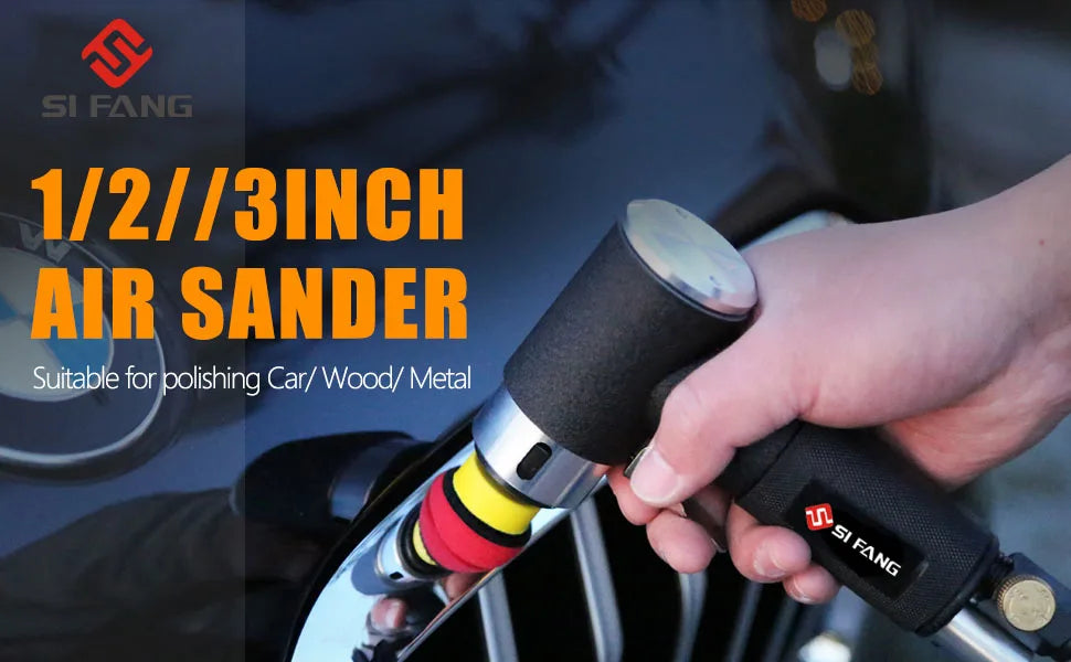 Mini Druckluft-Exzenterschleifer Pneumatik-Set für Autoaufbereitung