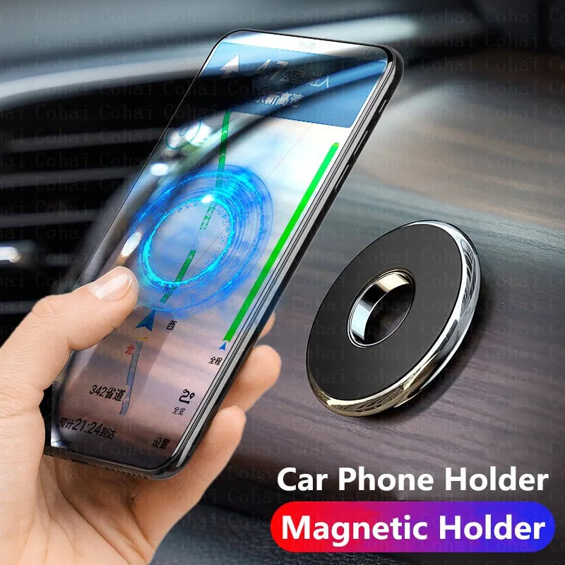 Magnetische Auto-Handyhalterung für das Armaturenbrett, Mini-Rundhalterung für iPhone, Samsung, Xiaomi, Metallmagnet,...