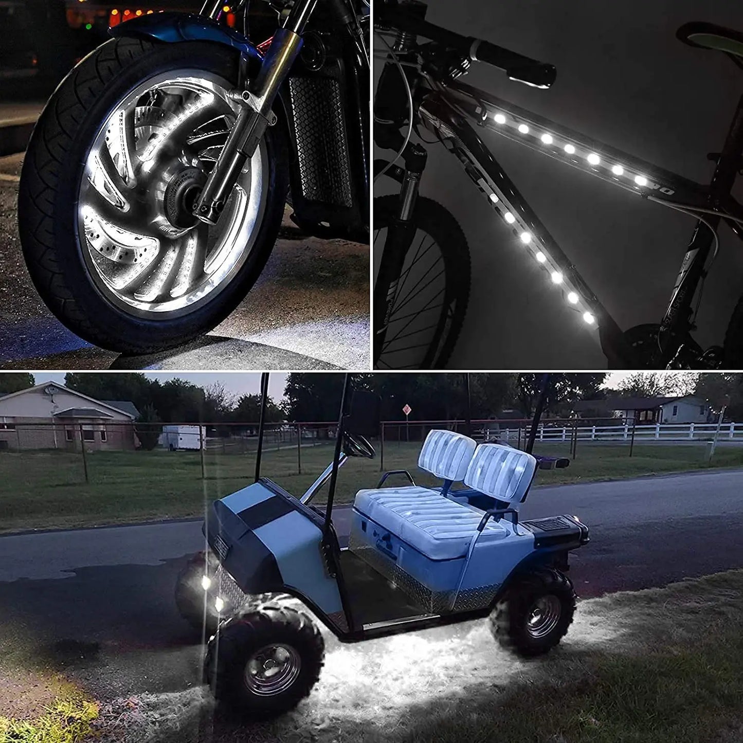 4 pcs 30cm 15-LED LED Lichtst reifen Auto Innenraum Umgebung