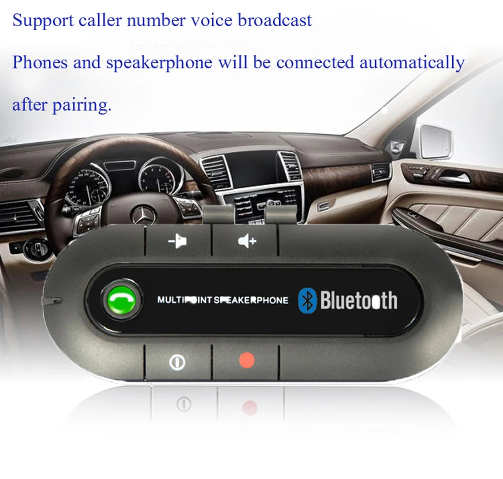 Kabelloses Auto Bluetooth Kit für Sonnenblende – SwissGlanzGarage Ansicht 2