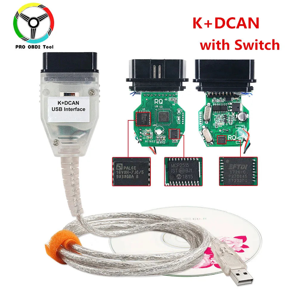 OBDII Diagnosekabel K+DCAN für BMW – SwissGlanzGarage Ansicht 2