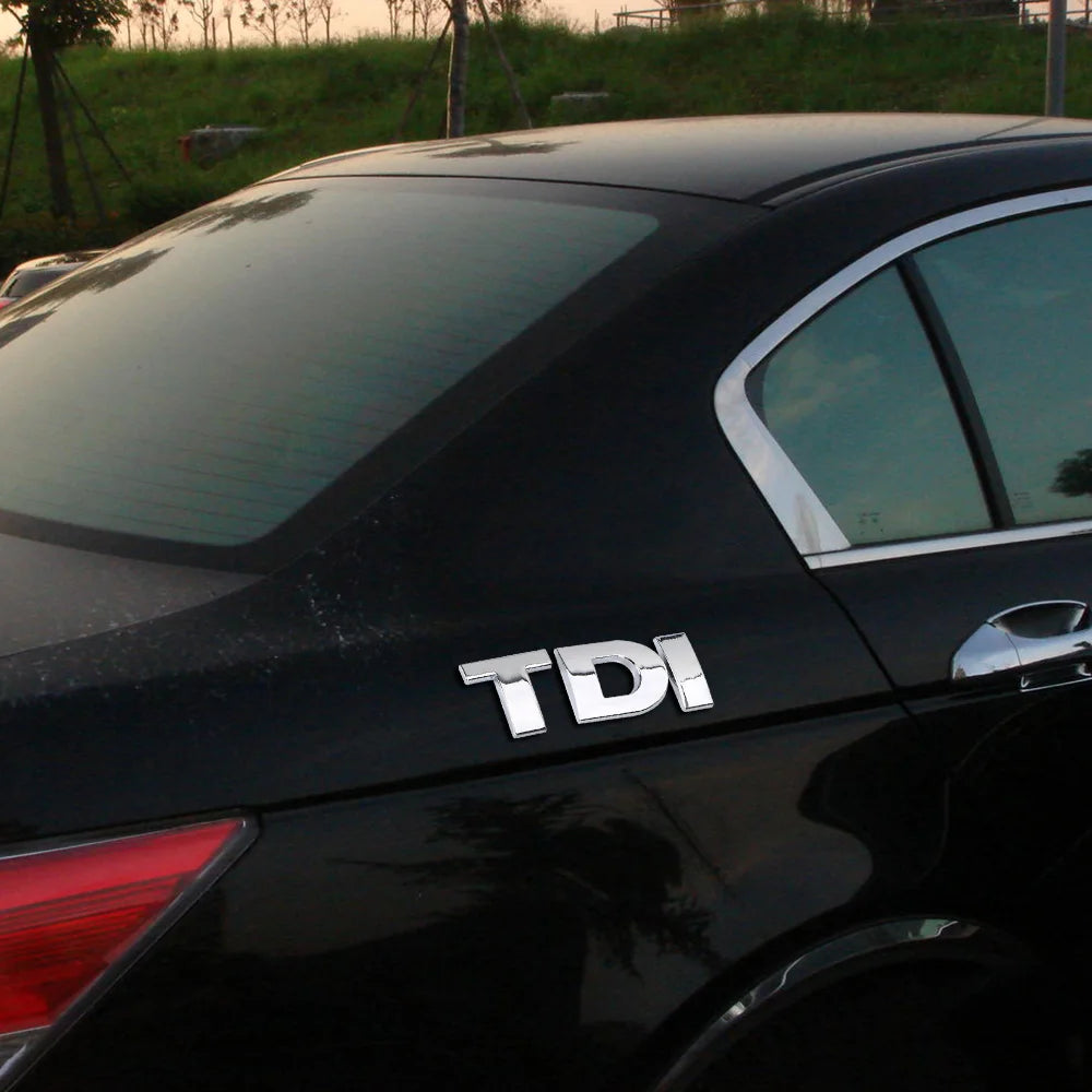 Turbo 3D Emblem Auto Aufkleber – aus Metall – SwissGlanzGarage Ansicht 4