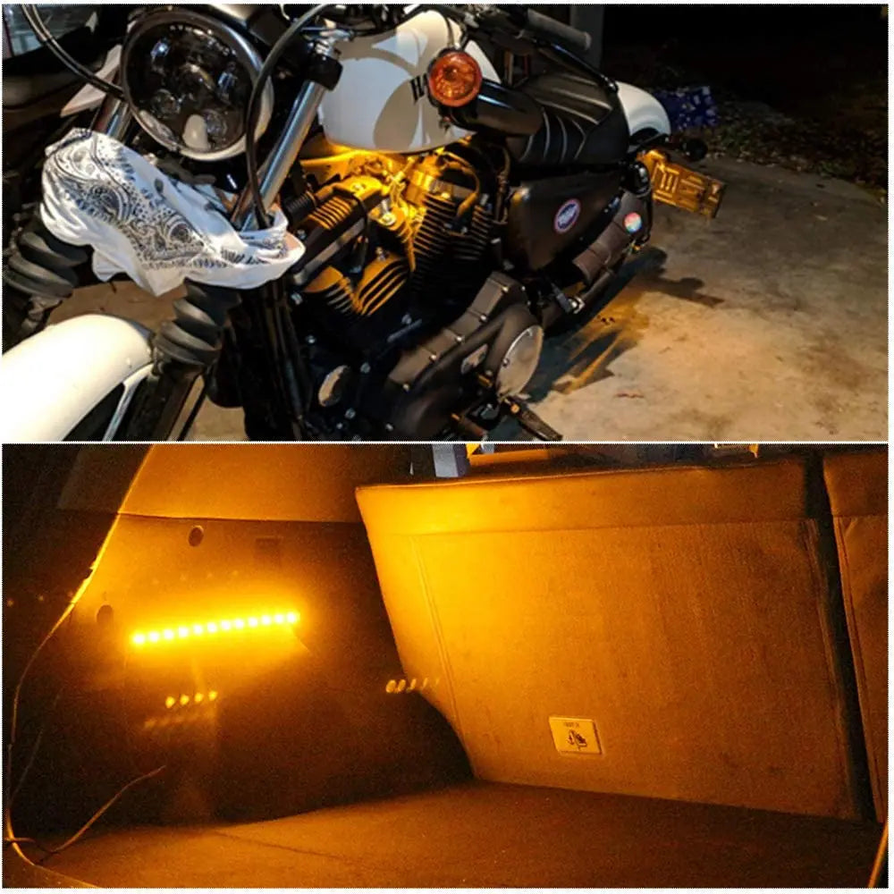 4 pcs 30cm 15-LED LED Lichtst reifen Auto Innenraum Umgebung