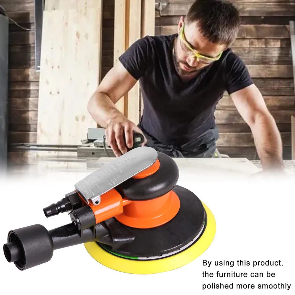 WENXING Mini Druckluft-Exzenterschleifer Pneumatik-Set für Autoaufbereitung
