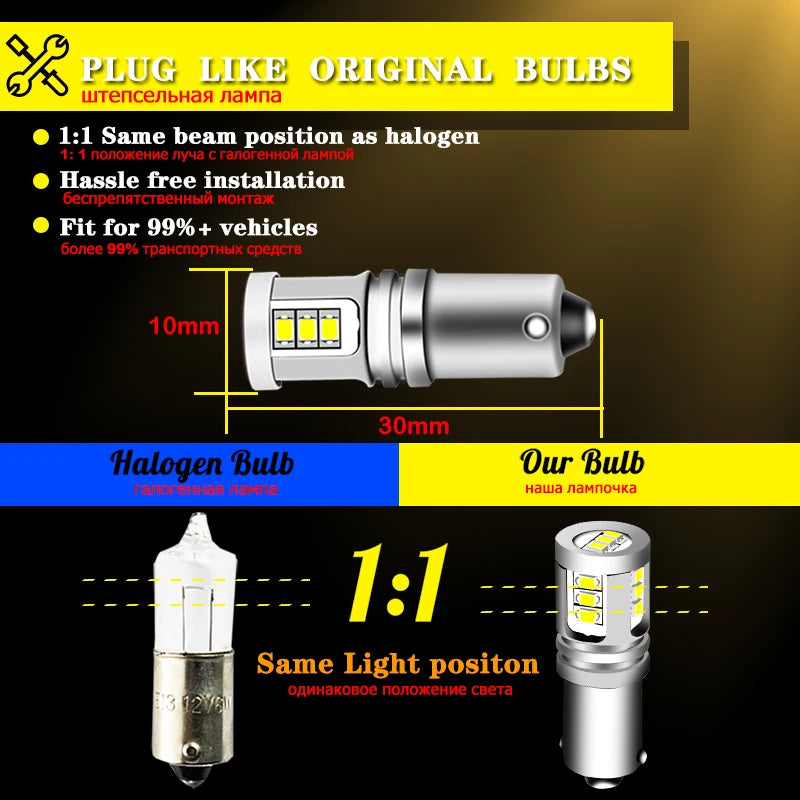 AUXITO Canbus T15 LED W16W Rückfahrlicht 6000K 12 V – SwissGlanzGarage Ansicht 5