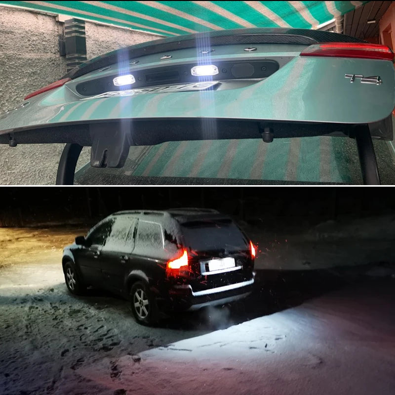 Weisse LED Kennzeichenbeleuchtung für Volvo S80 – SwissGlanzGarage Ansicht 6