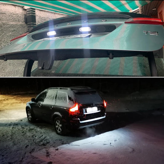Weisse LED Kennzeichenbeleuchtung für Volvo S80 – SwissGlanzGarage Ansicht 6