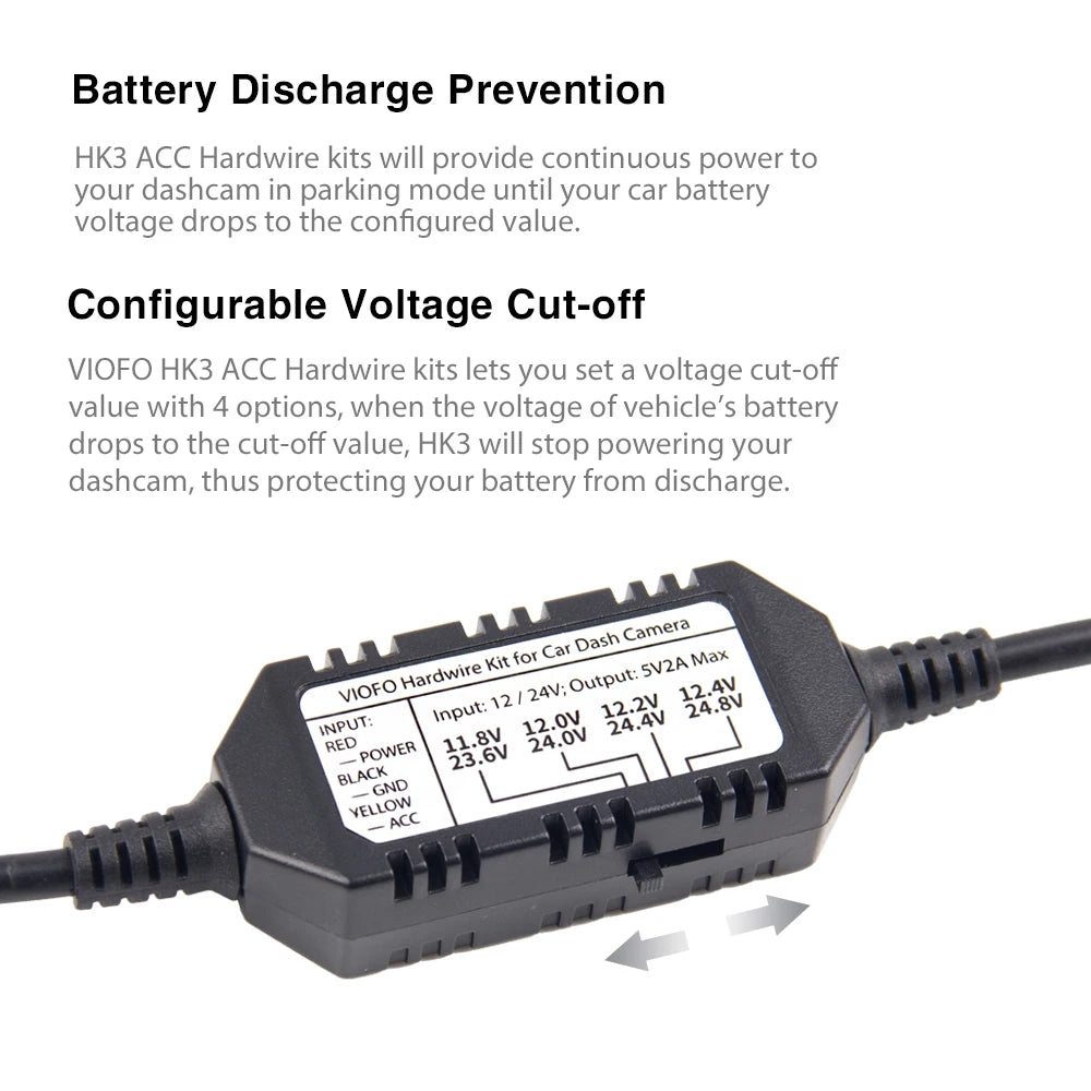 VIOFO Type-C HK4 ACC Hardwire Kabel – SwissGlanzGarage Ansicht 3