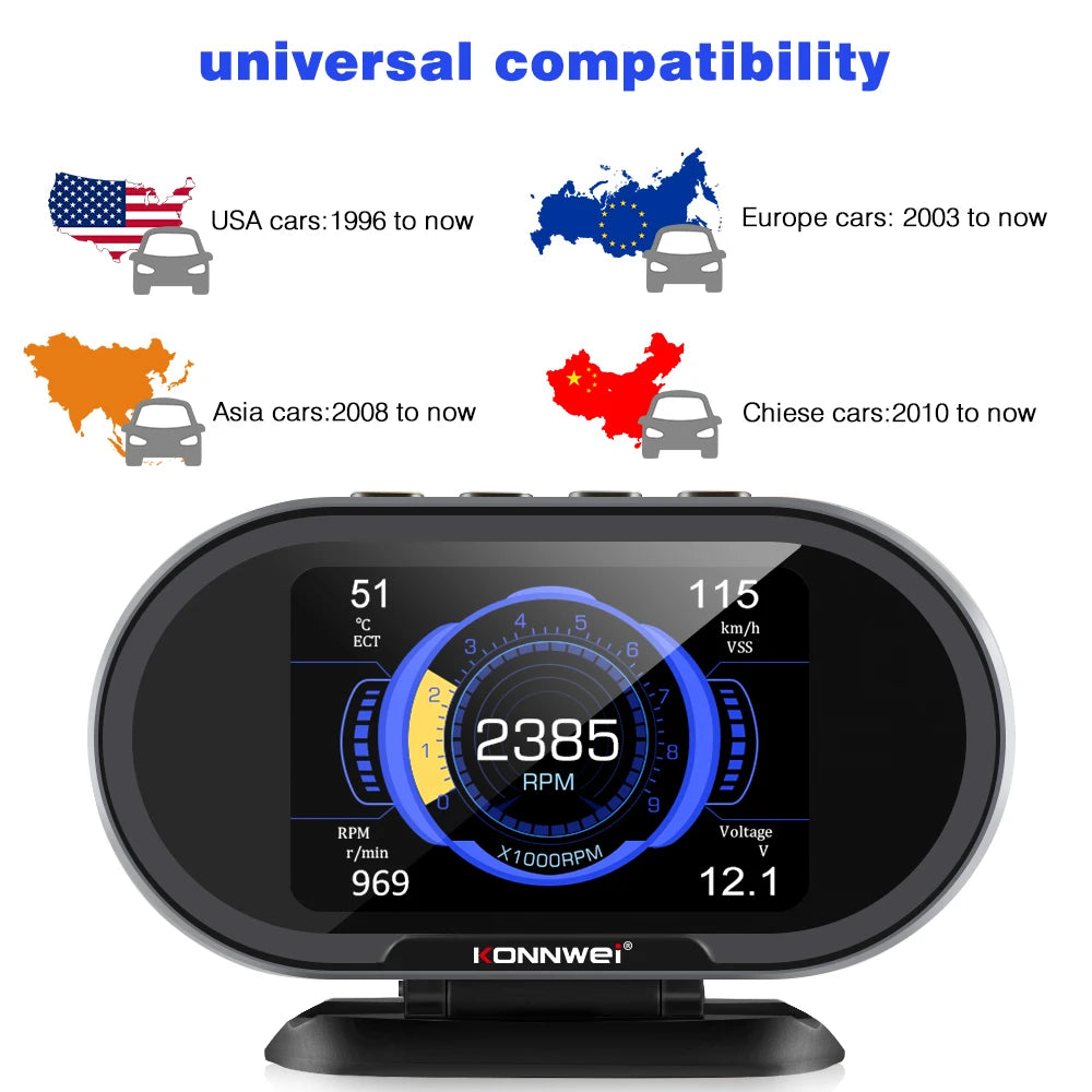 KONNWEI KW206 OBD2 Auto On-Board Computer – SwissGlanzGarage Ansicht 6