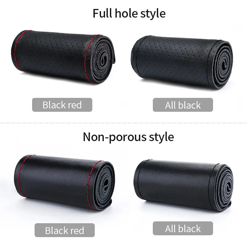 SEAMETAL Leder Lenkradbezug Atmungsaktiv 37 cm – SwissGlanzGarage Ansicht 4