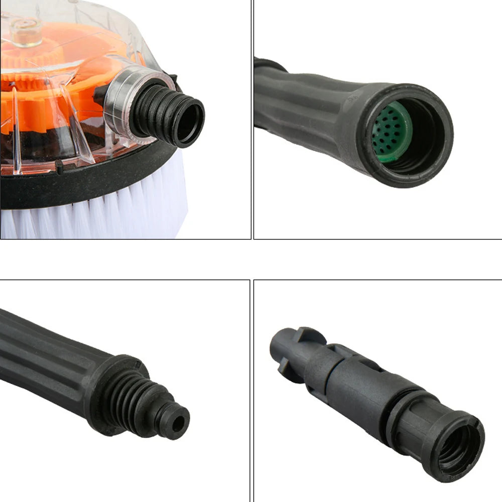 HIgh Pressure Washer Brush Rotatable Brush For Parkside Karcher Lavor Car Washer Wheel Window Cleaning Car Wash Shop Acc