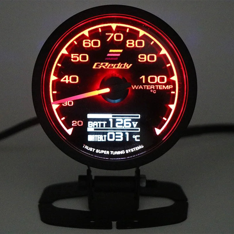 GReddi Boost Gauge Water Temp 7 Farben LCD Display – SwissGlanzGarage Ansicht 6