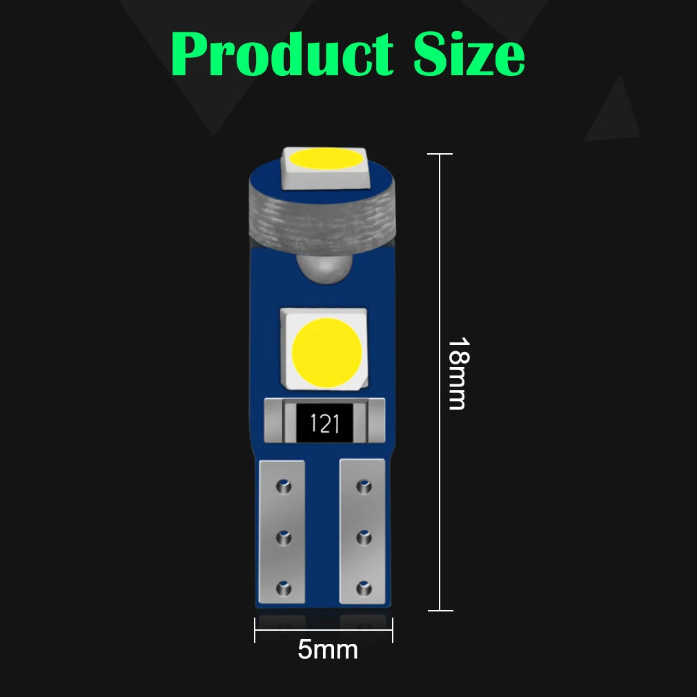 T5 LED-Birne W3W W1.2W Canbus Innenraumbeleuchtung – SwissGlanzGarage Ansicht 6