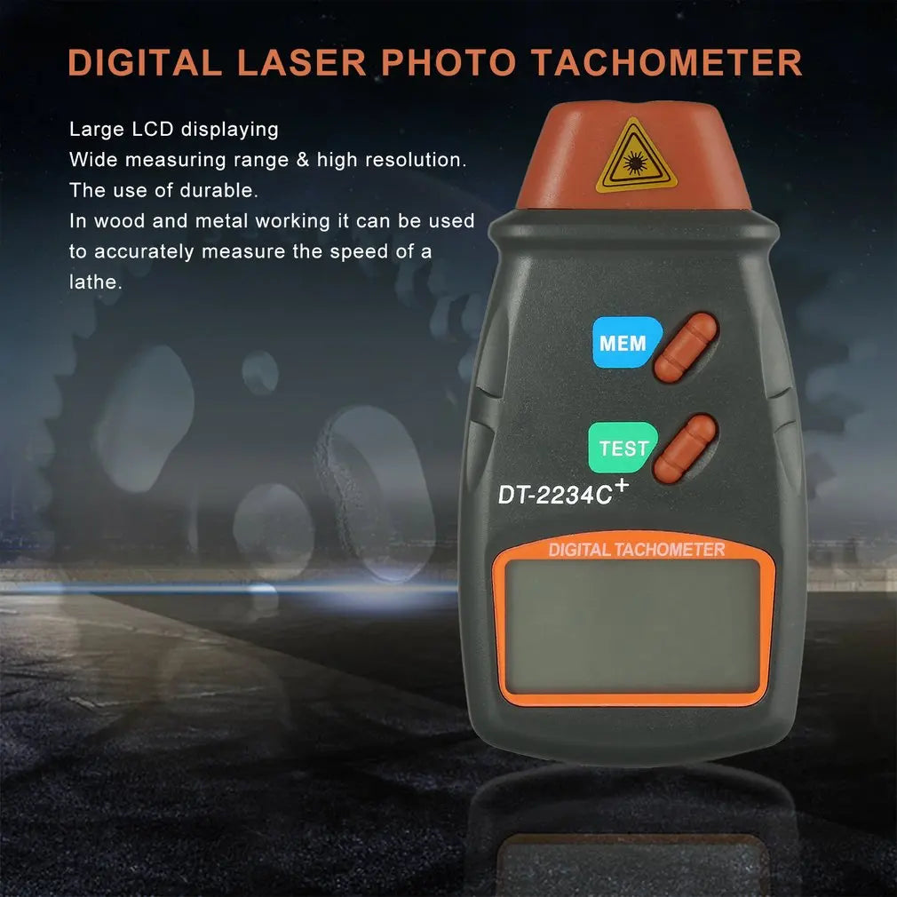 Digitaler Laser Tachometer DT-2234C – SwissGlanzGarage Ansicht 5