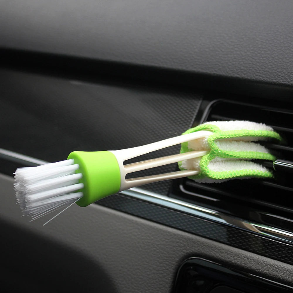 In1 Car Air-conditioner Outlet Dirt Duster Cleaner Brush Car Cleaning Brush Car Accessories