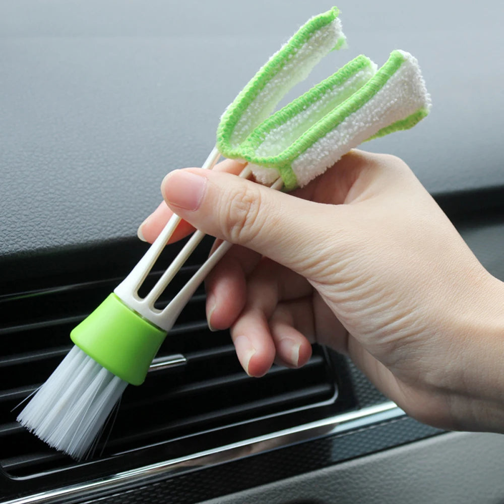 In1 Car Air-conditioner Outlet Dirt Duster Cleaner Brush Car Cleaning Brush Car Accessories