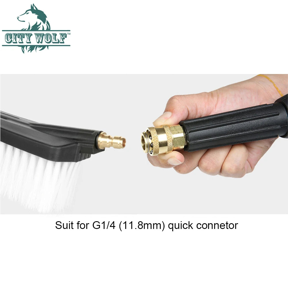 High Pressure Washer G1/4 Quick Connect Fix Brush Wheel Window Bicycle Motocycle Pool Floor Cleaner Car Washer Accessory