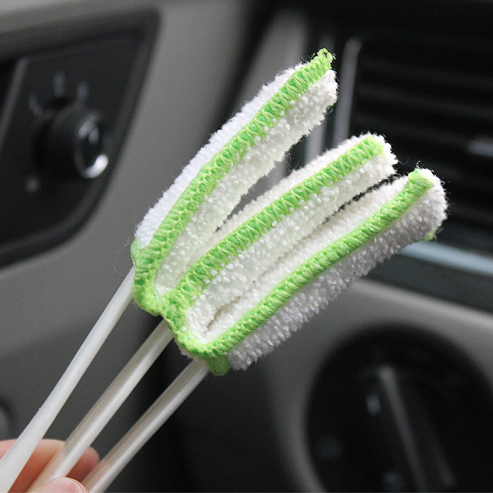 In1 Car Air-conditioner Outlet Dirt Duster Cleaner Brush Car Cleaning Brush Car Accessories