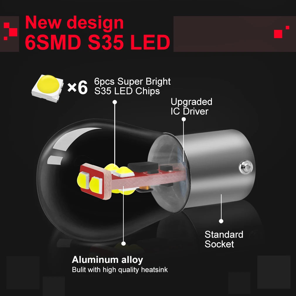 1157 BA15D LED Birne 800LM – SwissGlanzGarage Ansicht 2
