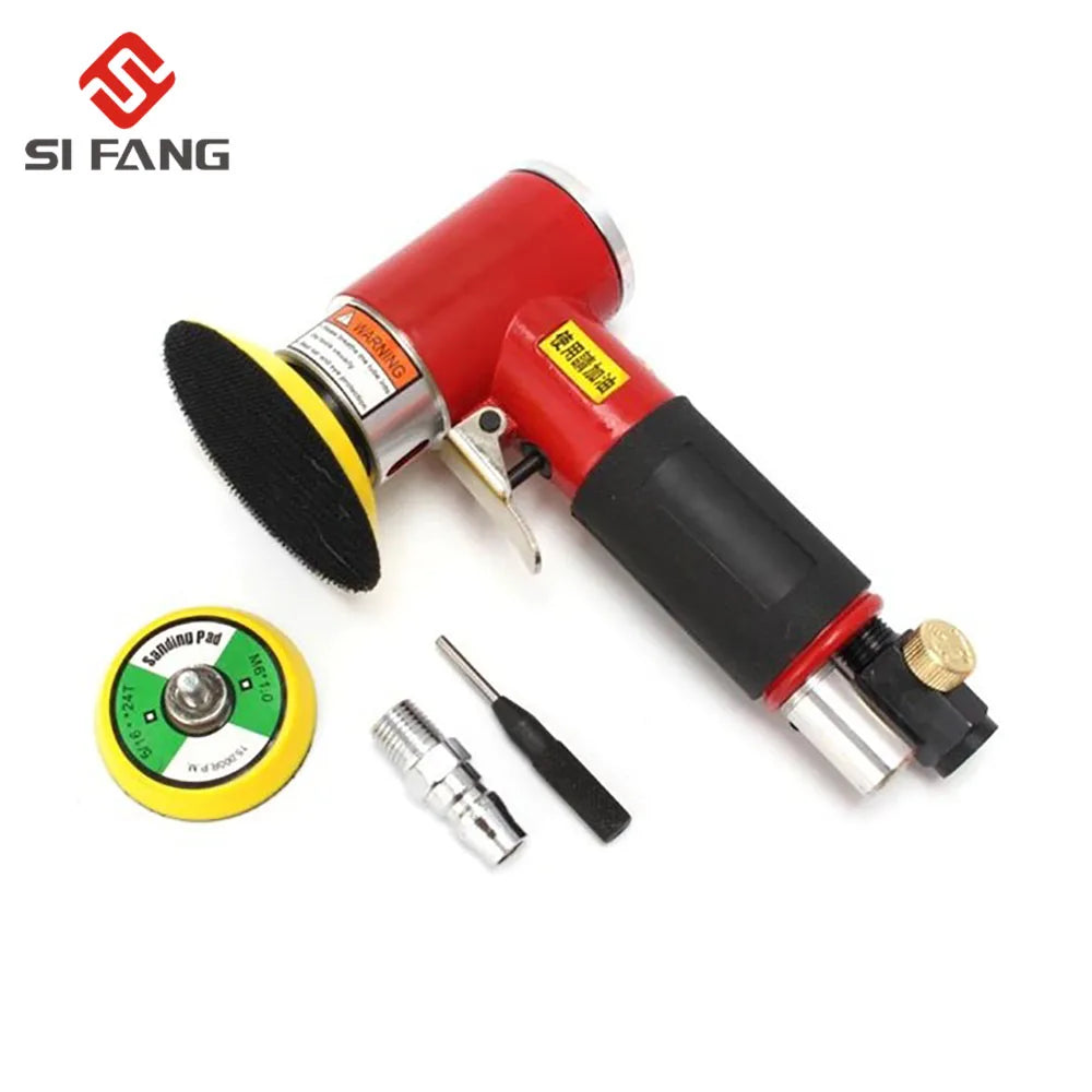 Mini Druckluft-Exzenterschleifer Pneumatik-Set für Autoaufbereitung