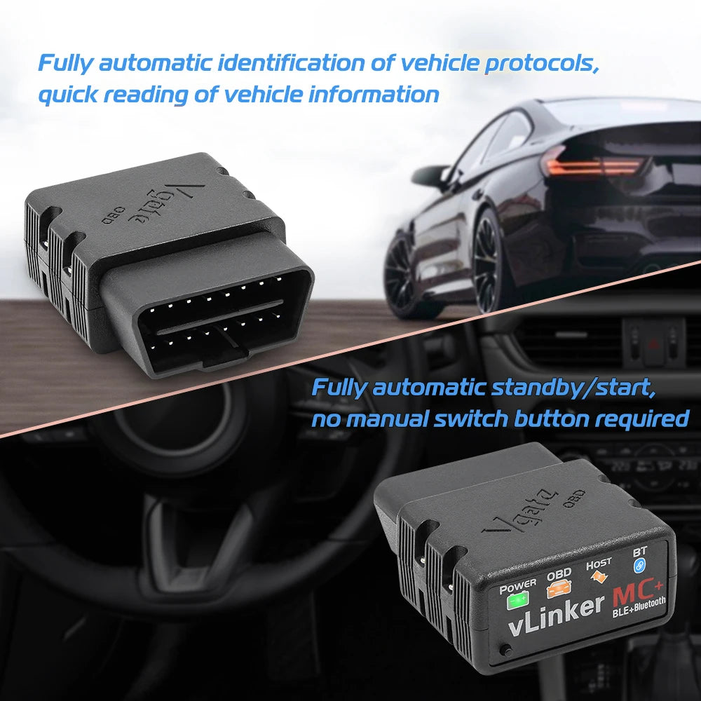 Vgate vLinker MC+ ELM327 OBD2 Bluetooth Diagnosegerät – SwissGlanzGarage Ansicht 5