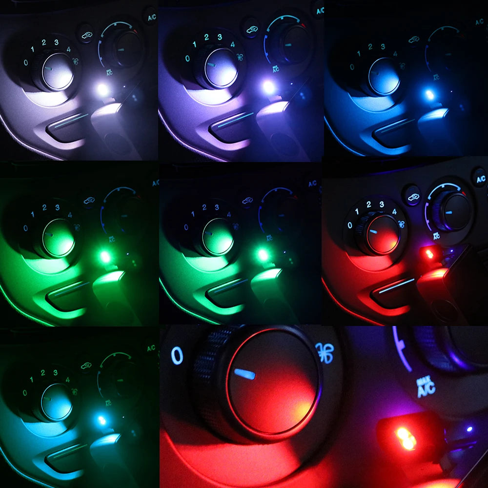 Mini USB Auto Fuß Licht LED Atmosphäre Licht Notfall Beleuchtung