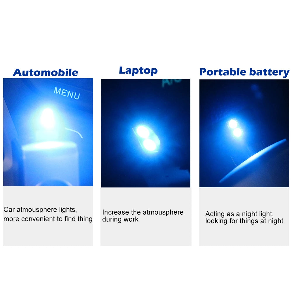 Mini USB LED Auto Licht Auto Innen Atmosphäre Licht Notfall
