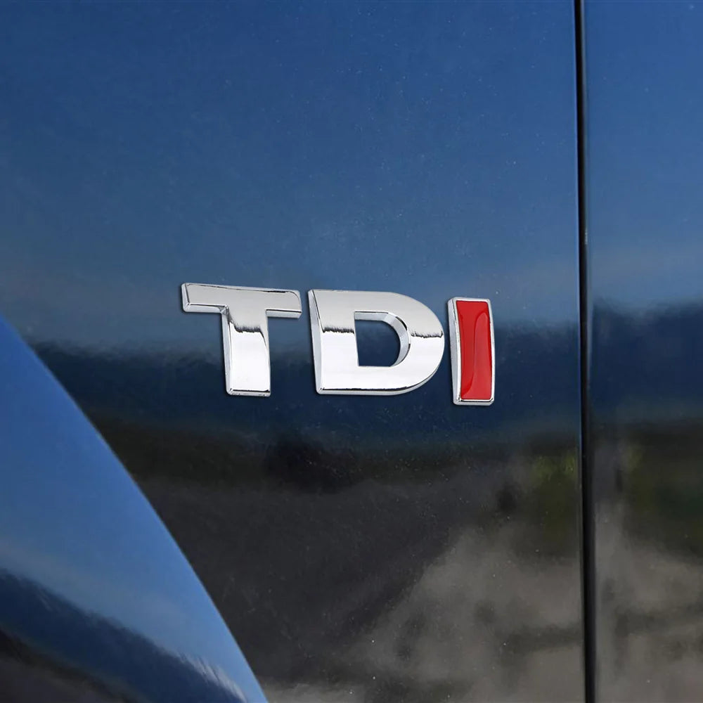Turbo 3D Emblem Auto Aufkleber – aus Metall – SwissGlanzGarage Ansicht 3