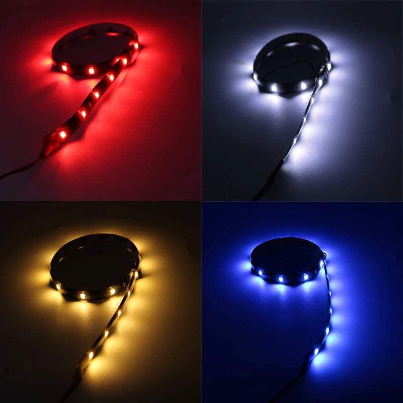 4 pcs 30cm 15-LED LED Lichtst reifen Auto Innenraum Umgebung