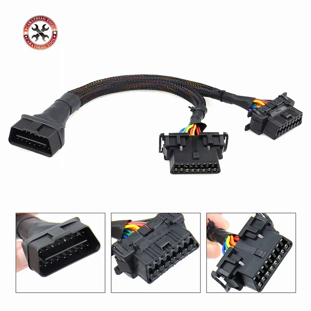 OBD2 Verlängerungskabel 16pin männlich/weiblich – SwissGlanzGarage Ansicht 2