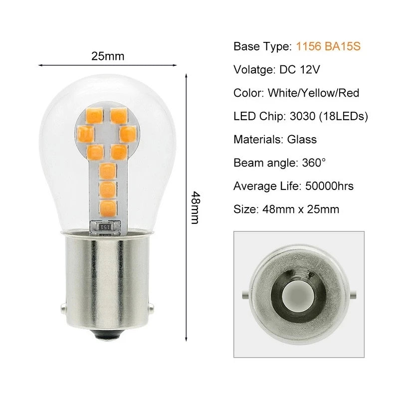 BA15S 1156 1157 LED Lampe – SwissGlanzGarage Ansicht 4