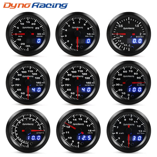 Dynoracing 52mm 7 Farben LED Dual Display