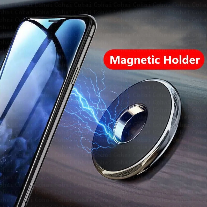 Magnetische Auto-Handyhalterung für das Armaturenbrett, Mini-Rundhalterung für iPhone, Samsung, Xiaomi, Metallmagnet,...