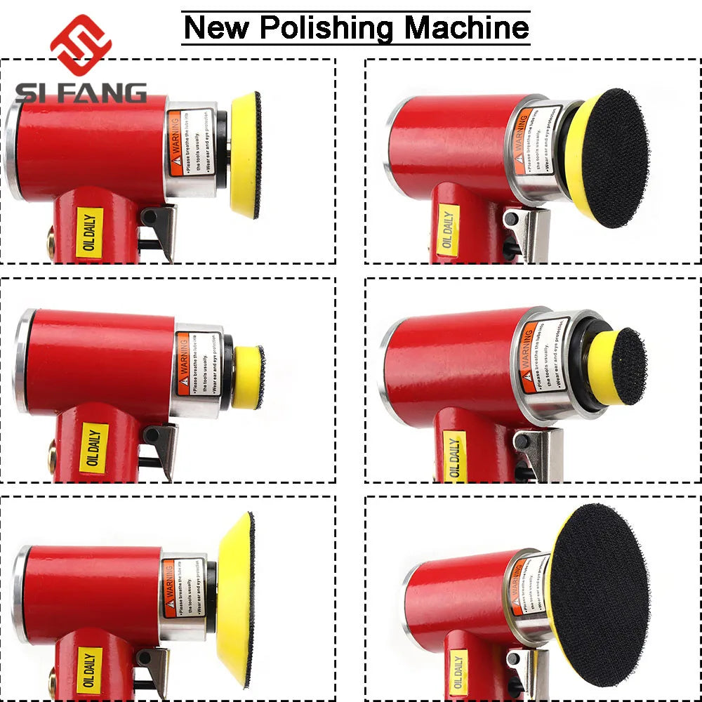 Mini Druckluft-Exzenterschleifer Pneumatik-Set für Autoaufbereitung
