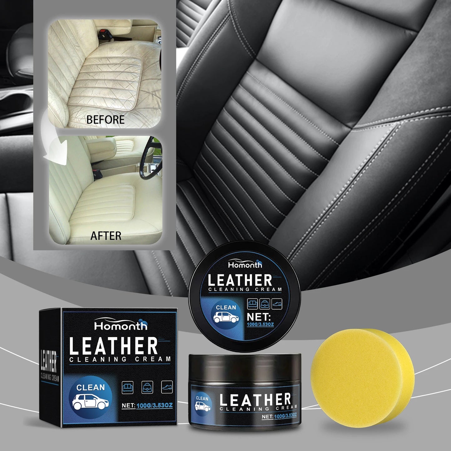 100g Auto-Lederreparatur-Set Autositz-Lederfarbe Pflege-Reiniger