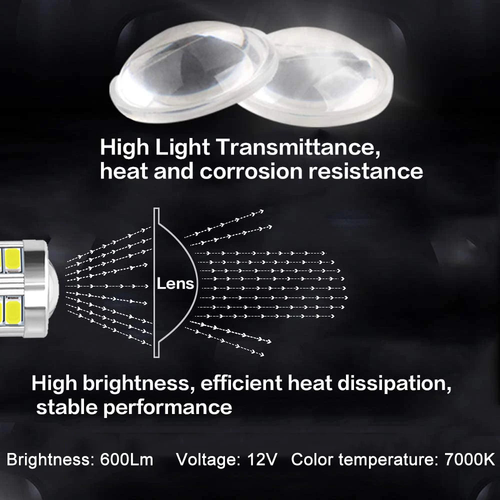 2/4/8 Stück P21W 1156 BA15S LED Birnen 7000K – SwissGlanzGarage Ansicht 4