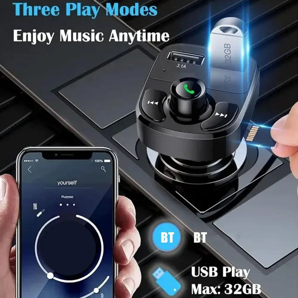 Kabellos Bluetooth FM Transmitter mit MP3-Player – SwissGlanzGarage Ansicht 3