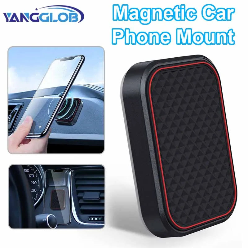 Magnetische Autotelefonhalterung, rechteckig, flach, universeller Autotelefonhalter für Armaturenbrett, Kühlschrank, ...
