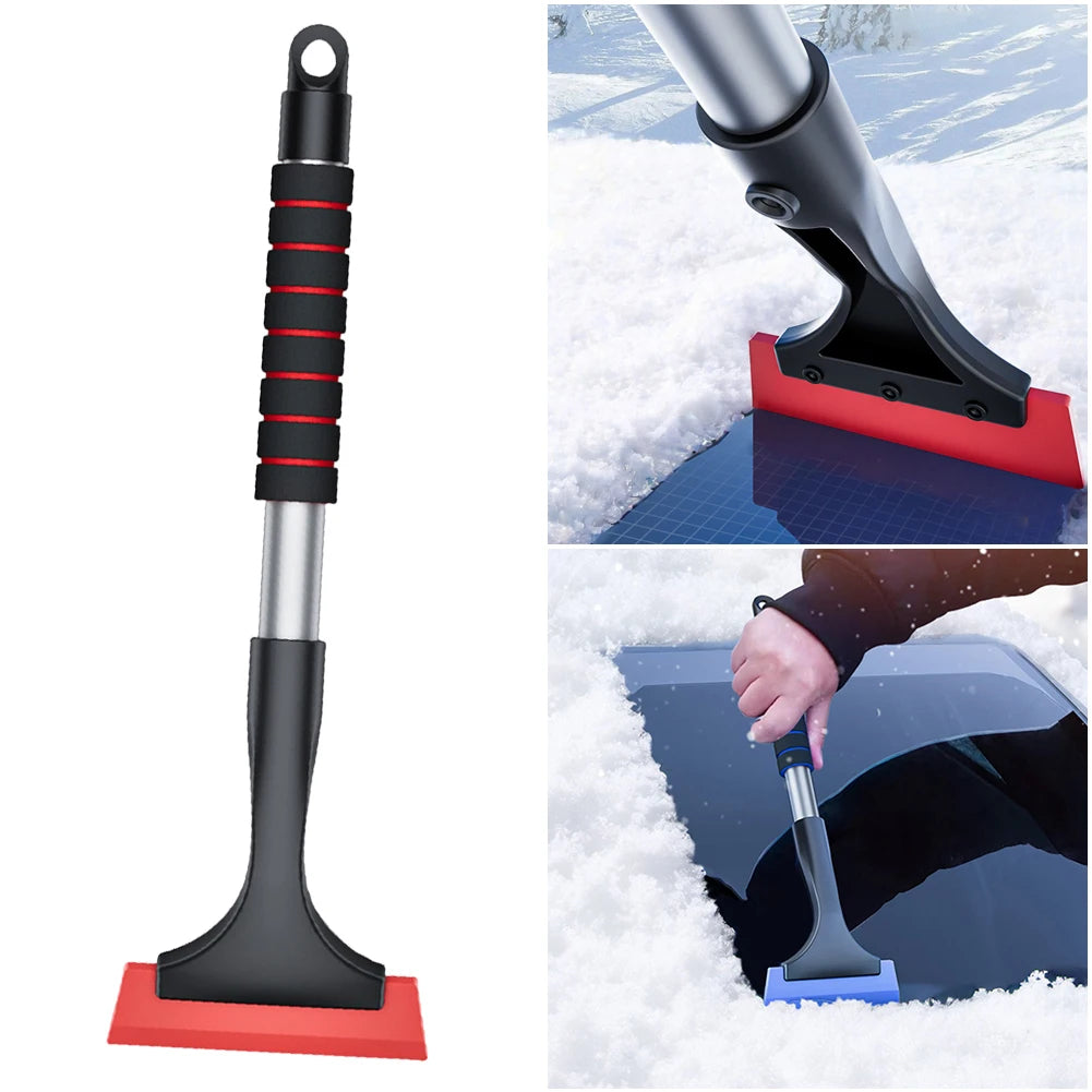 Verlängerbarer Alu-Eiskratzer mit Bürste – SwissGlanzGarage Ansicht 4