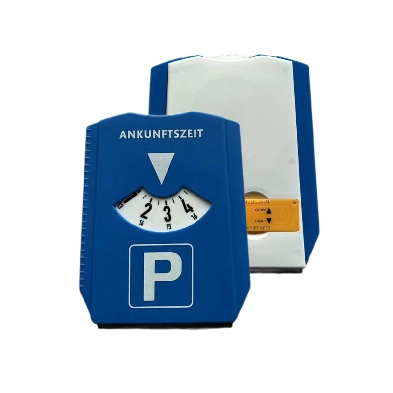 Parkscheibe mit Eiskratzer und Reifenmessgerät – SwissGlanzGarage Ansicht 3