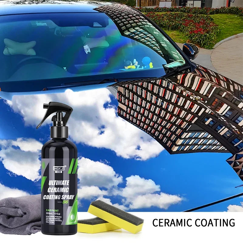Keramikbeschichtung für Autolack HGKJ S6 Kristallwachsspray Nano Hydrophobes flü